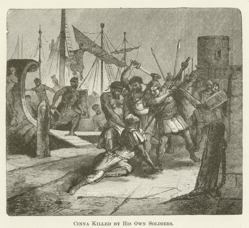 Cinna Killed by His Own Soldiers by English School