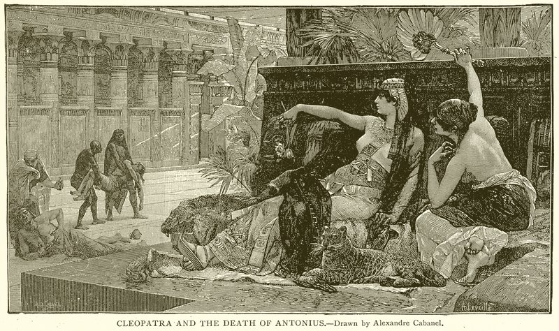 Cleopatra and the Death of Antonius by English School