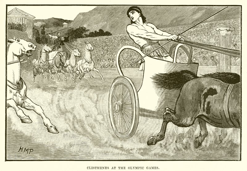 Clisthenes at the Olympic Games by English School