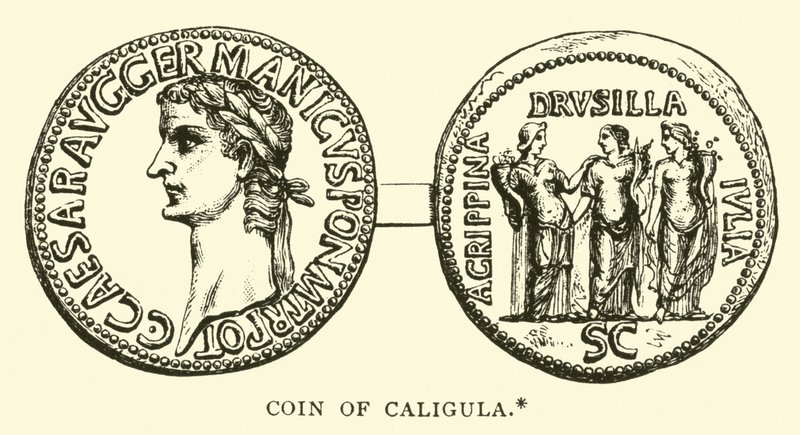 Coin of Caligula by English School