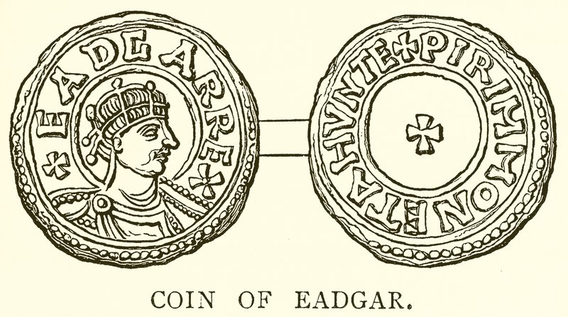 Coin of Eadgar by English School