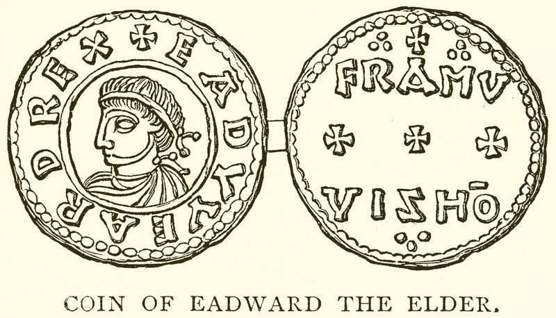 Coin of Eadward the Elder by English School