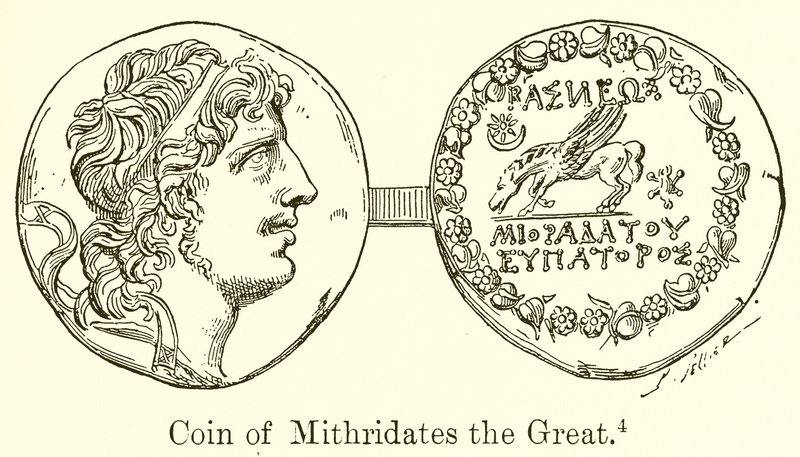 Coin of Mithridates the Great by English School