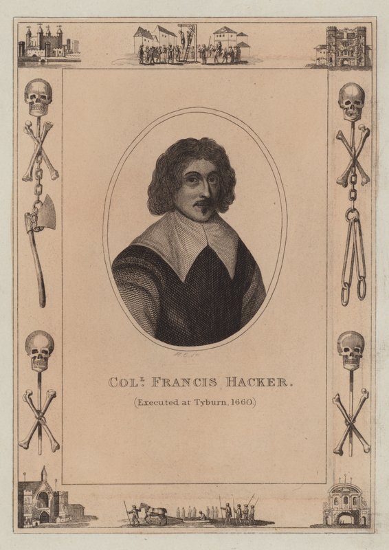 Colonel Francis Hacker, executed at Tyburn, 1660 by English School
