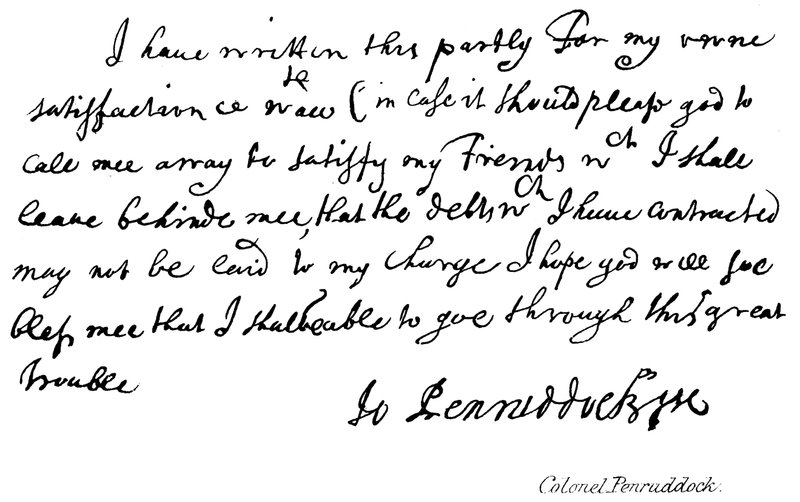 Colonel Penruddock by English School