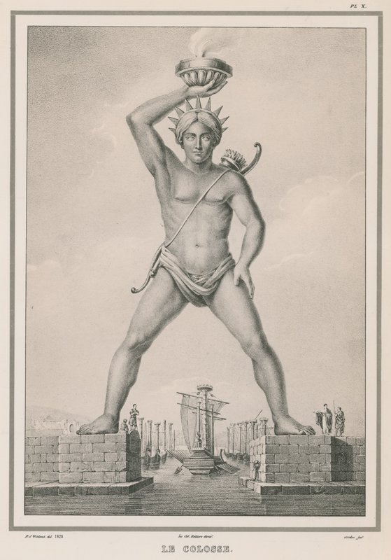 Colossus of Rhodes by English School