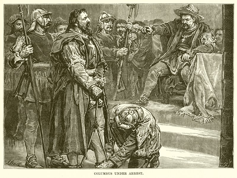 Columbus under Arrest by English School