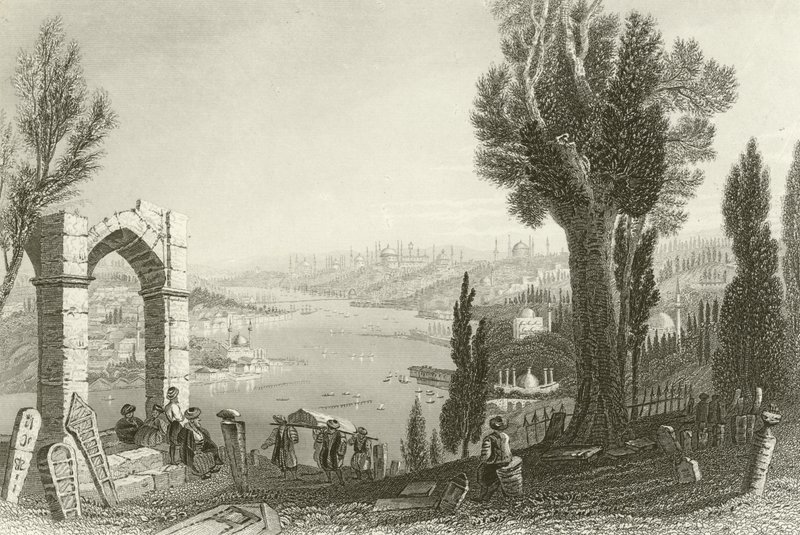 Constantinople, (And the Golden Horn) by English School