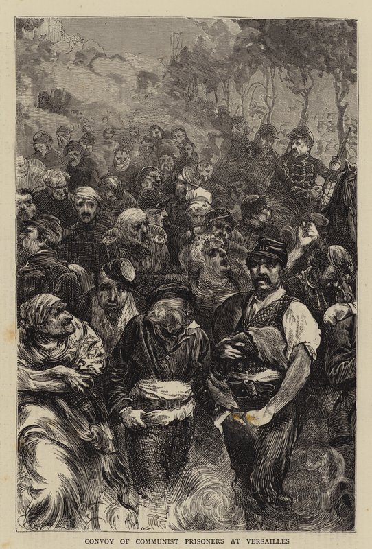 Convoy of Communist Prisoners at Versailles by English School