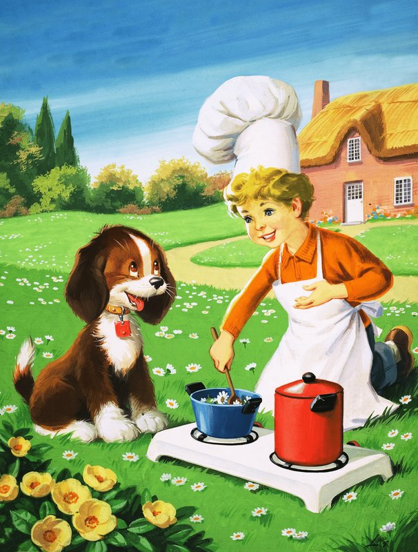 Cooking Outdoors by English School