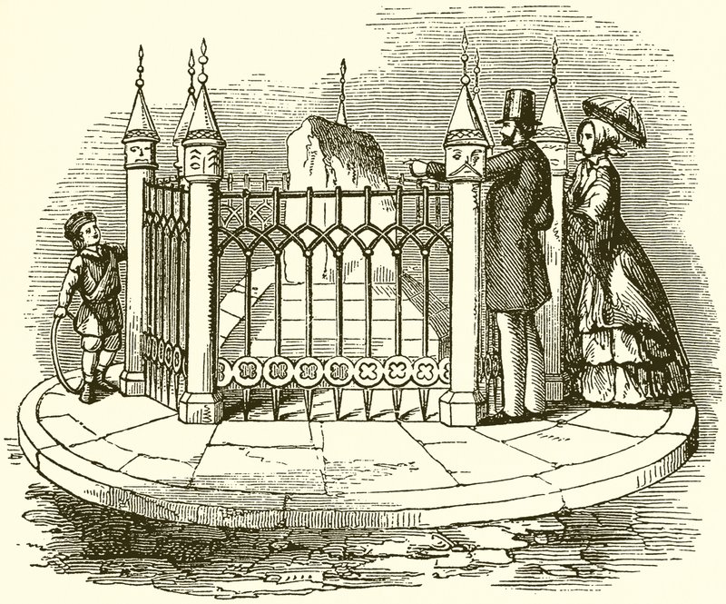 Coronation Stone at Kingston-on-Thames by English School