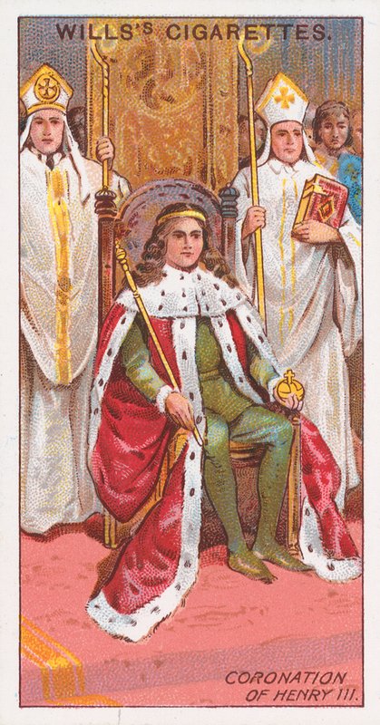 Coronation of Henry III by English School
