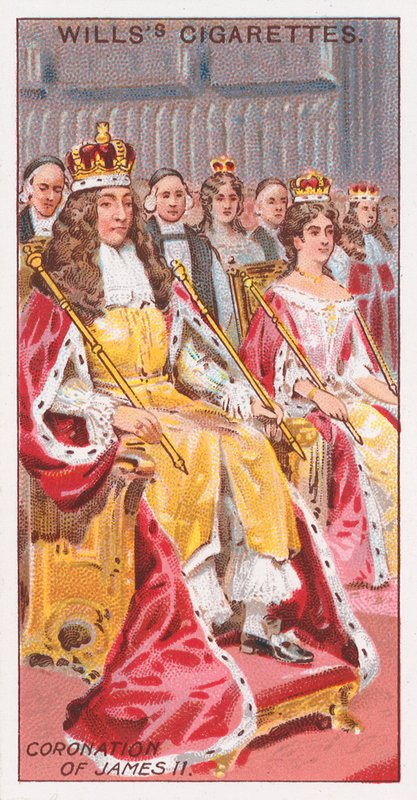 Coronation of James II by English School