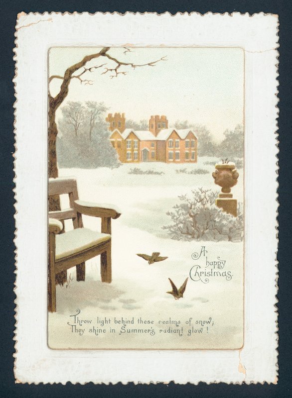 Country House in the Snow by English School