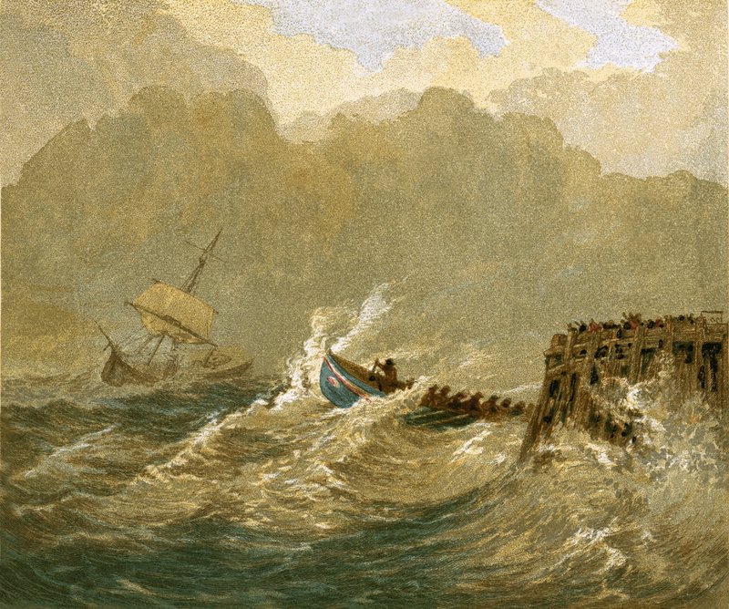 Courage. The Lifeboat. by English School