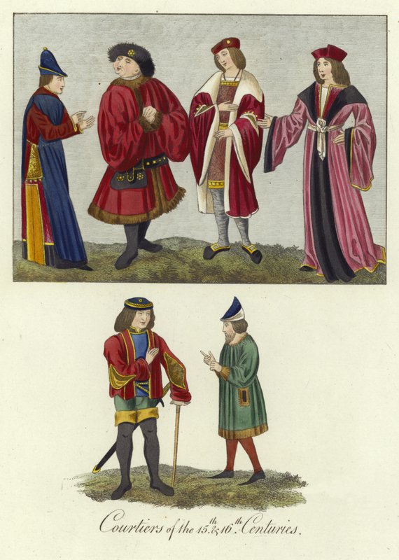 Courtiers of the 15th and 16th Centuries by English School