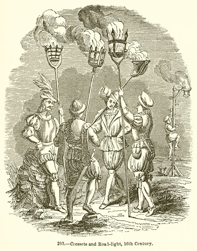 Cressets and Road-Light, 16th Century by English School