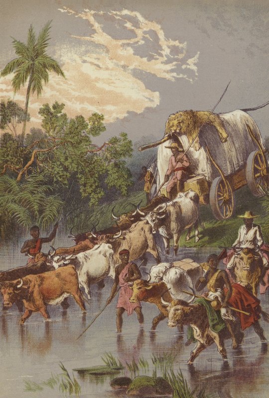 Crossing a stream in South Africa by English School