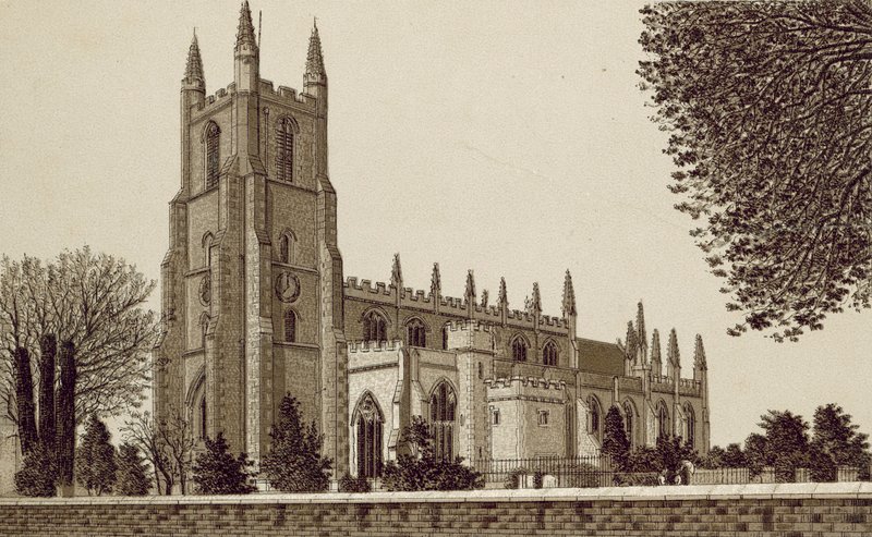 Croydon: Croydon Parish Church by English School