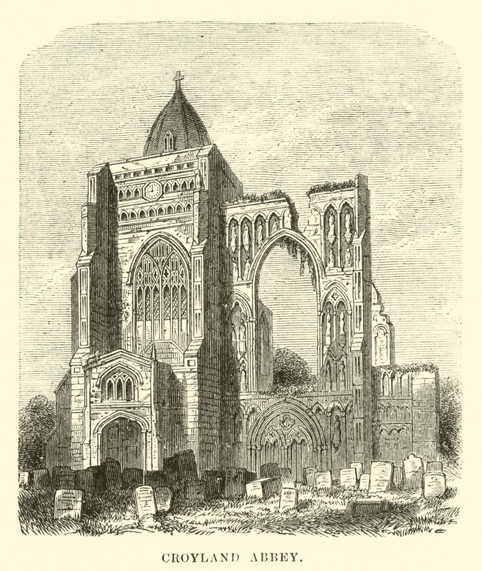Croyland Abbey by English School