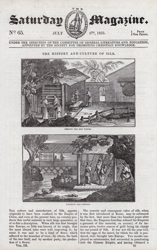 Cultivation of silk by English School
