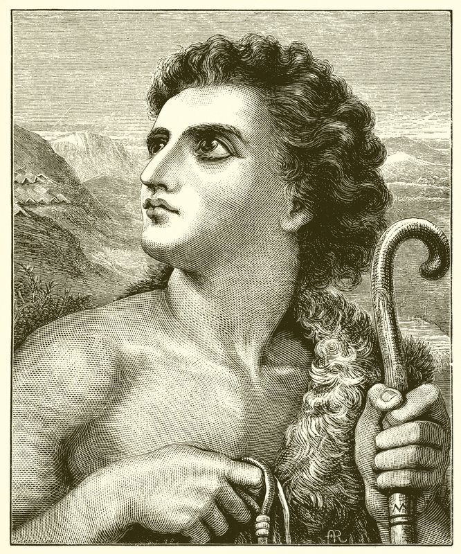 David the Shepherd by English School