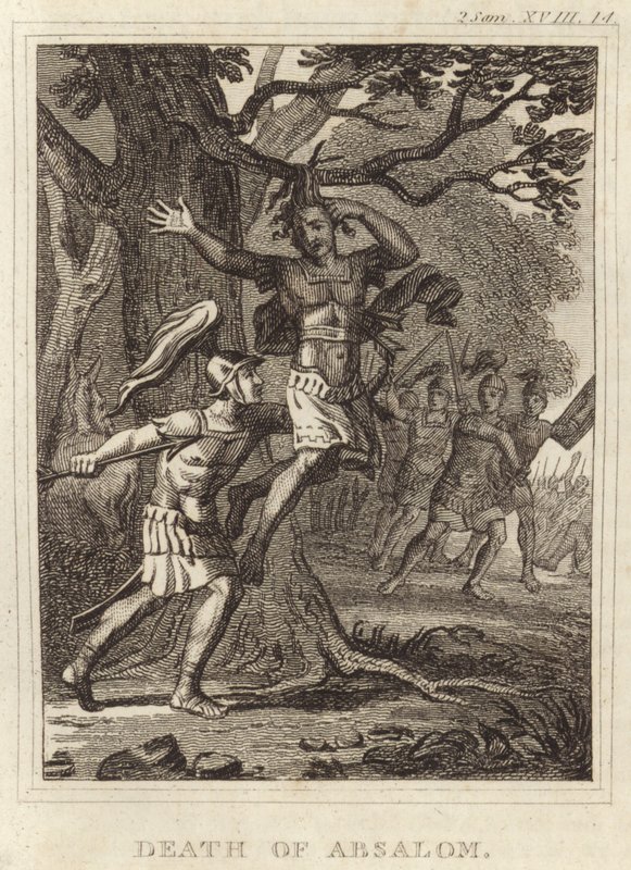 Death of Absalom by English School