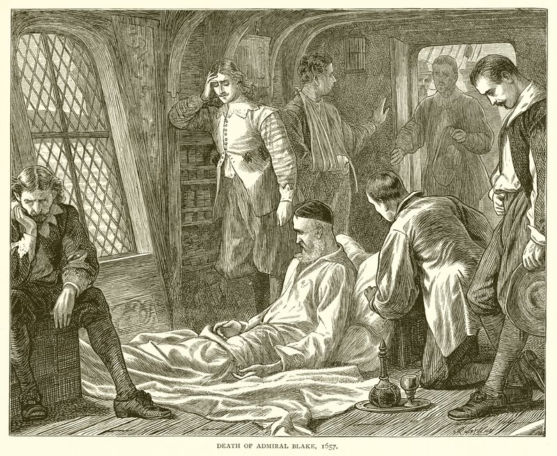 Death of Admiral Blake, 1657 by English School