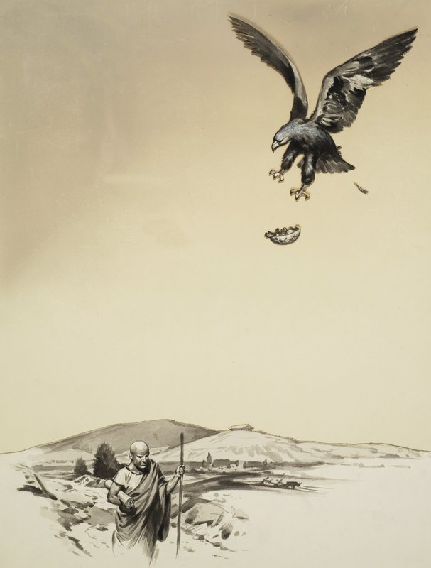 Death of Aeschylus by English School
