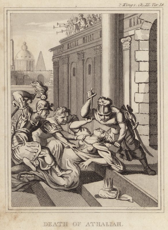 Death of Athaliah by English School