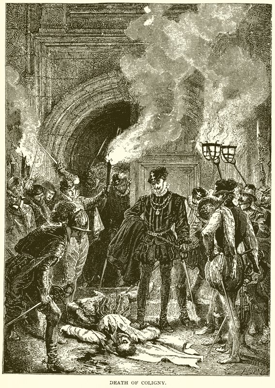 Death of Coligny by English School