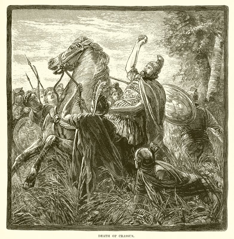 Death of Crassus by English School