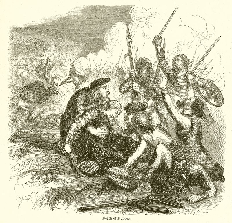 Death of Dundee by English School