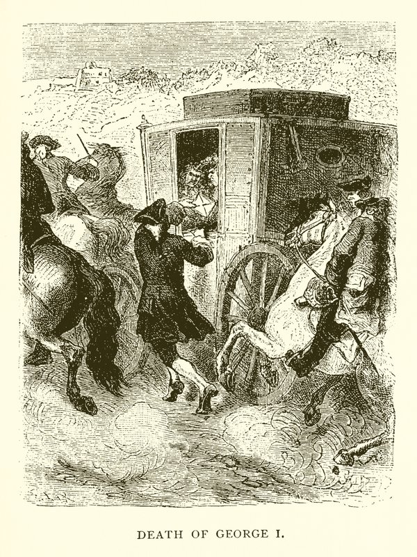Death of George I by English School