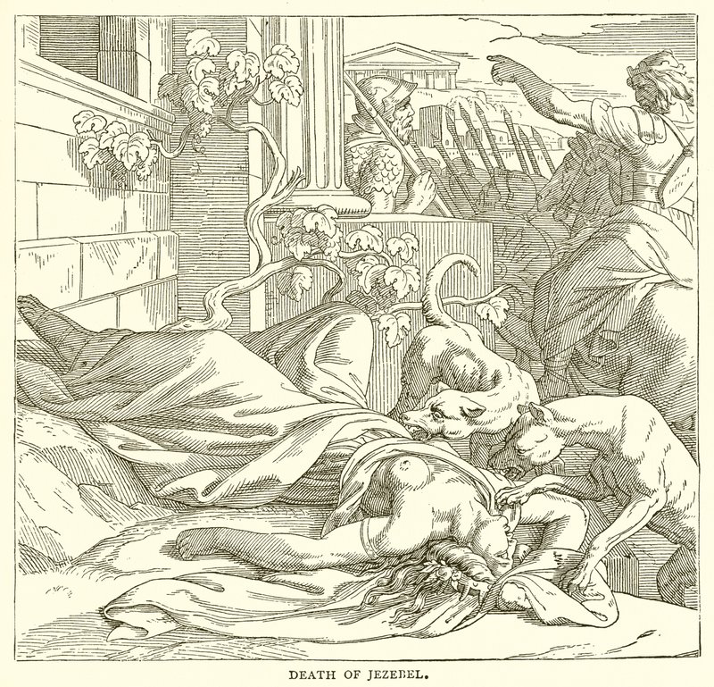 Death of Jezebel by English School