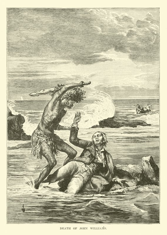 Death of John Williams by English School