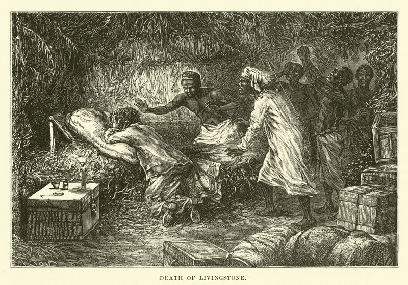 Death of Livingstone by English School