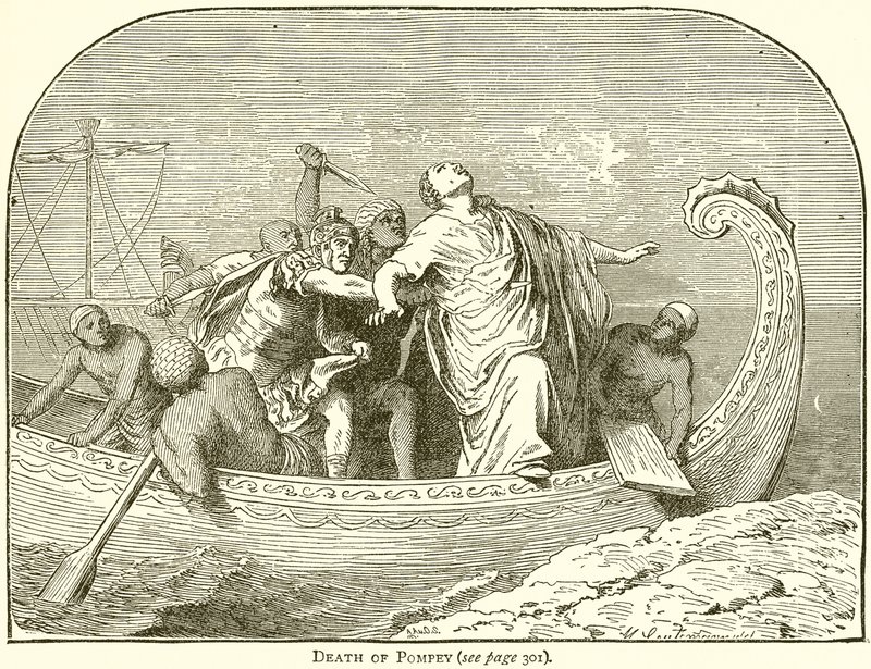 Death of Pompey by English School