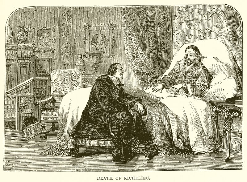 Death of Richelieu by English School