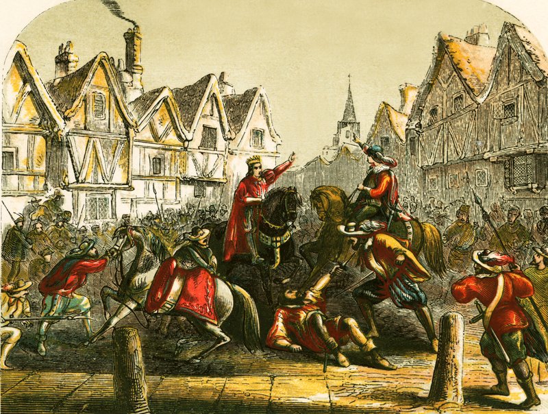 Death of Wat Tyler by English School