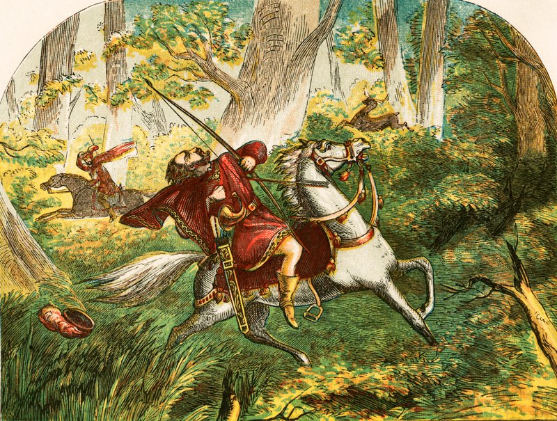 Death of William Rufus by English School