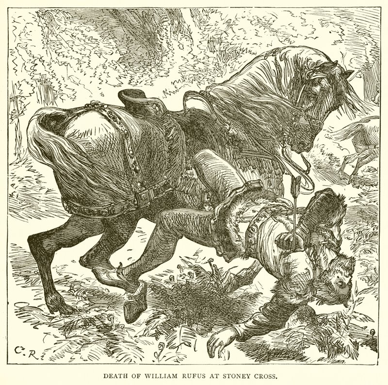 Death of William Rufus at Stoney Cross by English School