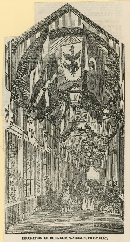 Decoration of Burlington Arcade by English School