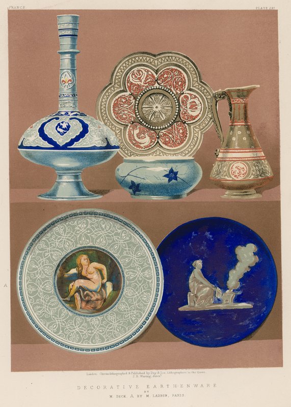 Decorative Earthenware by English School
