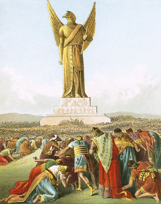 Dedication of the golden image by English School