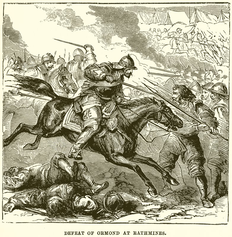 Defeat of Ormond at Rathmines by English School