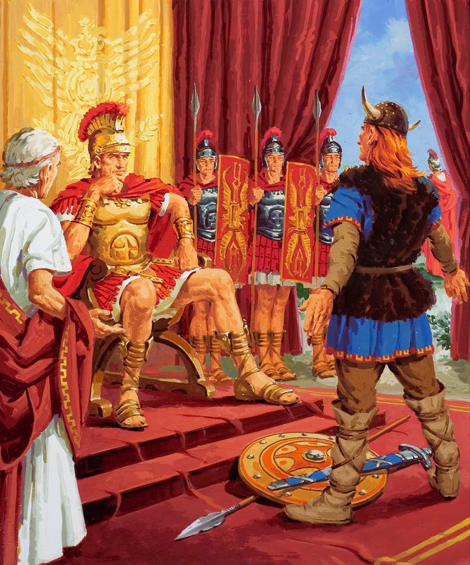 Defeat of the Gauls by English School