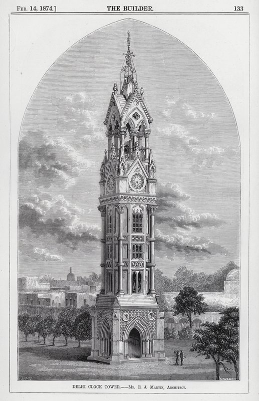 Delhi Clock Tower by English School