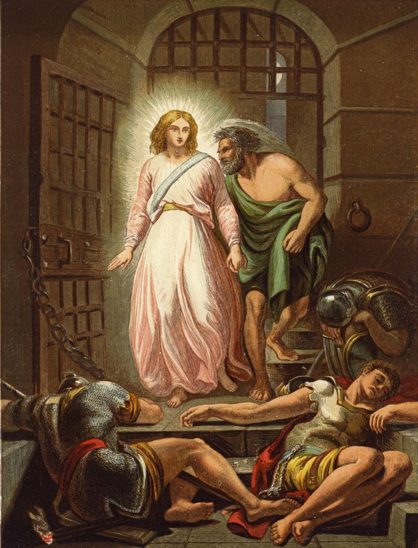 Deliverance of St Peter by English School