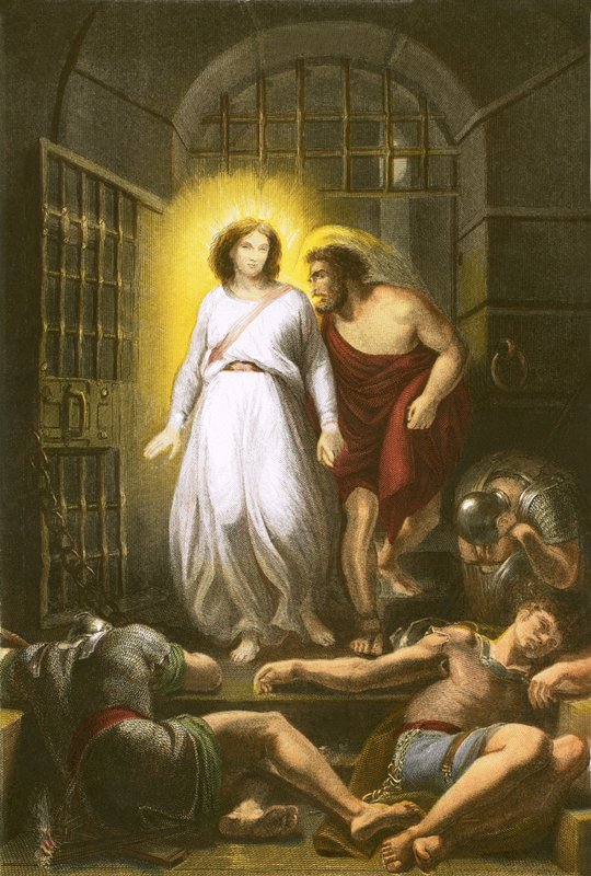 Deliverance of St. Peter by English School